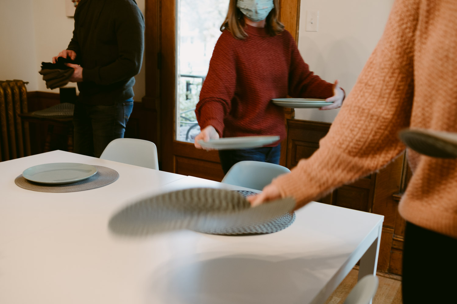 People setting a table (3)